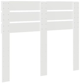 vidaXL Κεφαλάρι με κεφαλάρι Λευκό 135 cm Επεξεργασμένο ξύλο