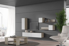Σύνθεση σαλονιού "SMART 6A" σε χρώμα σταχτί-λευκό