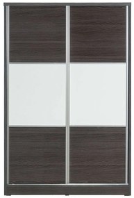 Ντουλάπα Δίφυλλη Griffin 249-000024 121x56,5x180,5cm Wenge Two Door