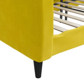 vidaXL Καναπές Κρεβάτι Κίτρινος 100 x 200 εκ. Βελούδινος