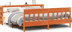 vidaXL Σκελετός Κρεβ. Χωρίς Στρώμα Καφέ Κεριού 200x200 εκ Μασίφ Πεύκο