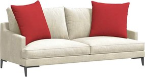 vidaXL Μαξιλάρι Καναπέ 2 pcs Κόκκινο 80 x 80 cm ύφασμα