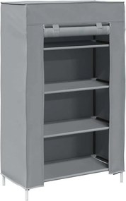 ντουλάπι παπουτσιών vidaXL Γκρι 60,5x30x97 cm Μη υφασμένο ύφασμα