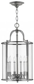 Κρεμαστό Φωτιστικό Οροφής 6xE14 Φ35cm Gentry Elstead Lighting HK-GENTRY-P-L-PW Ασημί