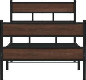 vidaXL Σκελετός Κρεβατιού Χωρίς Στρώμα με Κεφαλάρι και Ποδαρικό