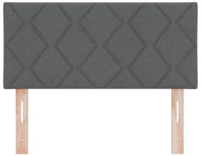 vidaXL LED Κεφαλή  Σετ 2 Σκούρο γκρι Ύφασμα 90 εκ. Μοντέρνο