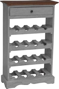 vidaXL Ραφιέρα/Σταντ Κρασιών 55 x 23 x 85 εκ. Μασίφ Μαόνι