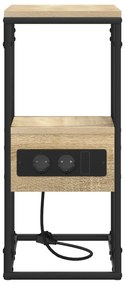 vidaXL Κομοδίνο Sonoma Δρυς 41.5 x 26 x 60.5 εκ Επεξεργασμένο ξύλο
