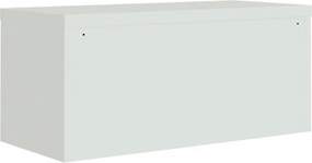 vidaXL Αρχειοθήκη Αν. Γκρι 90 x 40 x 40 εκ. Ατσάλινη