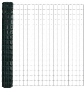 vidaXL Euro Fence με 7 Πόλους 1.5x10 μ Γαλβανισμένος Χάλυβας Πράσινος