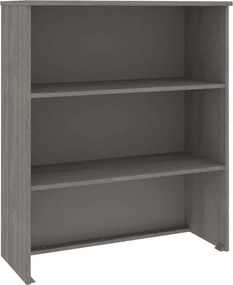 vidaXL Πάνω Μέρος Ντουλαπιού HAMAR Αν. Γκρι 85x35x100 εκ. Μασίφ Πεύκο