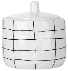 Estia Δοχείο Για Βαμβάκι Cage Κεραμικό Φ11x11cm Λευκό 02-27629