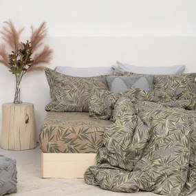 Φανελένια Σεντόνια Μονά (Σετ) Palamaiki Cosy CW286 Πράσινο ΧΩΡΙΣ ΛΑΣΤΙΧΟ 170x265