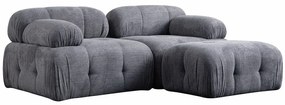 Καναπές Γωνιακός Petite 560ARE1258 190x160x75cm Grey
