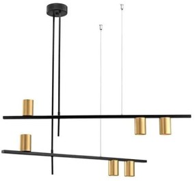 Κρεμαστό Φωτιστικό Οροφής 100-01209-13 Luma-100-01209-13-BLACK-Μαύρο 100-01209-13-BLACK