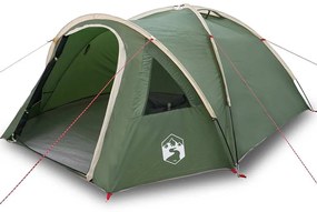 vidaXL Σκηνή Camping με στέγη Πράσινο 308 x 268 x 130 εκ. Πολυεστέρας