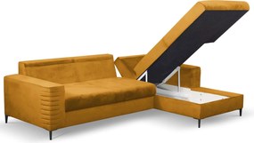 Γωνιακός καναπές Consuegra-Moustardi - 252.00Χ90.00Χ117.50cm