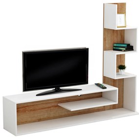 ΣΥΝΘΕΤΟ ΤΗΛΕΟΡΑΣΗΣ EDELIE HM8908.11 ΜΕΛΑΜΙΝΗ ΣΕ ΛΕΥΚΟ-ΦΥΣΙΚΟ 150x29,5x120Υεκ.