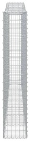 vidaXL Συρματοκιβώτια Τοξωτά 10 τεμ. 400x30x160/180 εκ. Γαλβαν. Ατσάλι