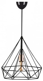 Φωτιστικό Οροφής Donald 123768 E27 25x35x65cm Black Megapap Metal