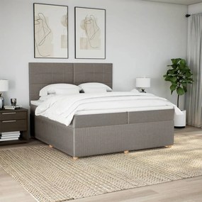 ΚΡΕΒΑΤΙ BOXSPRING ΜΕ ΣΤΡΩΜΑ TAUPE 200X200 ΕΚ. ΥΦΑΣΜΑΤΙΝΟ 3294467