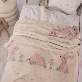 Κουβέρτα Βελουτέ Αγκαλιάς (75x100) Nef-Nef Homeware Baby Country Bunny