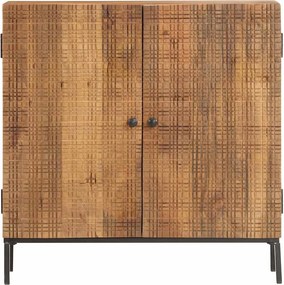vidaXL Ντουλάπι 75 x 30 x 75 εκ. από Μασίφ Ξύλο Μάνγκο
