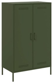 Ντουλάπι Πράσινο Λαδί 68x39x113 εκ. από Ατσάλι - Πράσινο