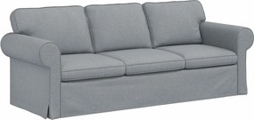 vidaXL Καναπές 2 pcs Ανοιχτό γκρι