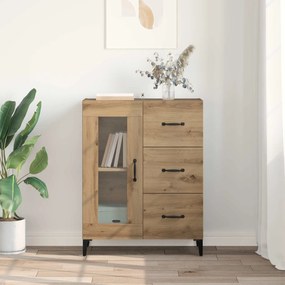 vidaXL Πλαϊνό γραφείο Artisan Oak 69,5 x 34 x 90 εκ.