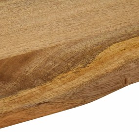 vidaXL Επιφάνεια Τραπεζιού 90x80x2,5 εκ. Live Edge Μασίφ Ξύλο Μάνγκο