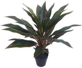 MarHome ΦΥΤΟ ΔΡΑΚΑΙΝΑ ΚΟΚΚΙΝΗ REAL TOUCH ΣΕ ΓΛΑΣΤΡΑ - Υ48cm 12/ΚΙΒ  04-20038(18818)