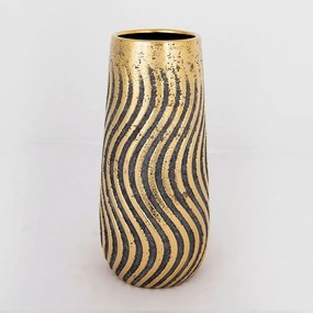 Βάζο Κεραμικό 752-20131 13x13x27,5cm Gold-Grey Estheti Home Ceramic