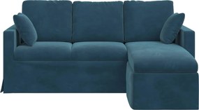 vidaXL Καναπές Μπλε 178 x 134 x 80 εκ Βελούδο