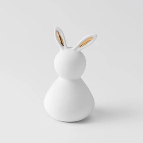 Διακοσμητικό Bunny Woman Small RD0017494 Φ7x13cm White-Gold Raeder Πορσελάνη