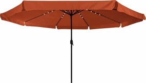 vidaXL Ομπρέλα Κήπου Τερακότα 395 x 395 x 245 εκ. Πολυεστέρας