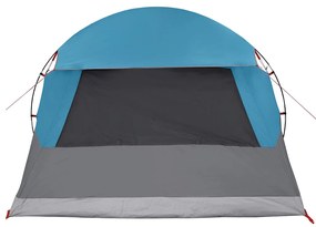 vidaXL Σκηνή Dome 4 Ατόμων με στέγη Μπλε 455 x 252 x 178 εκ
