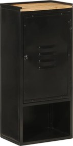vidaXL Ντουλάπι Μπάνιου 40 x 27 x 90 εκ. Σίδηρο και Μασίφ Ξύλο Μάνγκο
