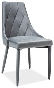 Επενδυμένη καρέκλα τραπεζαρίας Trix  48 x 47 x 89 Γκρι  DIOMMI TRIXVSZ