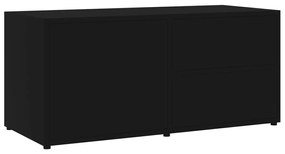 Έπιπλο Τηλεόρασης Μαύρο 80 x 34 x 36 εκ. από Μοριοσανίδα - Μαύρο