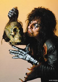 Αφίσα Alice Cooper - With Skull 1987, (59.4 x 84.1 cm)
