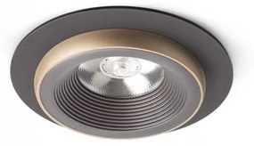 Χωνευτό Σποτ Φωτιστικό Οροφής Led SHARM R I H8 Φ11,4 Rendl R13237 Καφέ