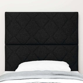 vidaXL Υφασμάτινο Κεφαλάρι Geometric με κεφαλάρι Μαύρο 100 cm ύφασμα