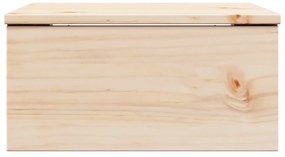 vidaXL Κομοδίνο με συρτάρι Καφέ 37 x 35 x 18.5 εκ Μασίφ ξύλο πεύκου