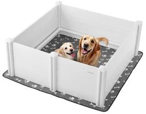 VEVOR Dog Whelping Box 48x48x18.1 inch with Height Adjustable Door for Large Dog