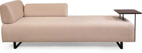 3-Seat Sofa-Bed Infinity with Side Table - Beige Beige