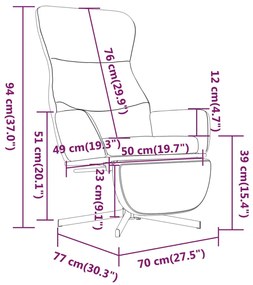 Πολυθρόνα Relax Σκούρο Πράσινο Βελούδινη με Υποπόδιο - Πράσινο