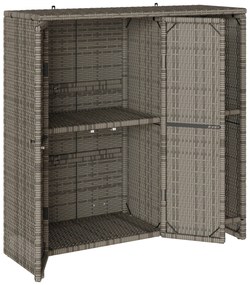 vidaXL Ντουλάπα Αποθήκευσης Γκρι 100x36x102 εκ Ρατάν