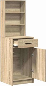 vidaXL Highboard Δρύς Sonoma 40 x 40,5 x 135 εκ. Επεξεργασμένο ξύλο