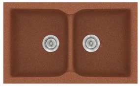 Sanitec Classic 336 Granite Terracotta Ένθετος Νεροχύτης 90cm